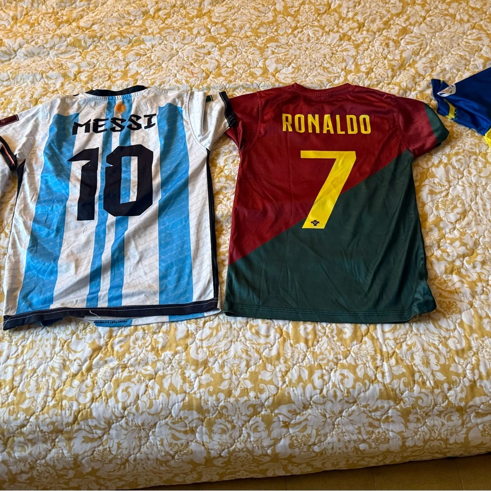 Messi and Ronaldo Soccer Jerseys